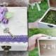 Alternative Wooden Box Custom Ring Bearer Purple Flower Lace.Personalized Ring Bearer Box moss.Initials ring box rustic wedding.Boho wedding