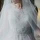 2-Tier CATHEDRAL DROP Veil, wedding veil, bridal veil, long veil, blusher veil, champagne, ivory, diamond white, blush color