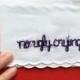 No Ugly Crying Handkerchief Funny Wedding Keepsake Funny Bridesmaid Gift Embroidered Wedding Handkerchiefs