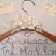 Wedding hanger, bridal hanger, dress hanger, personalized hanger, name hanger
