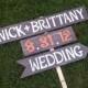 Names Date Wedding Sign Reception Signs. Parking Signs. Restrooms Sign. Cocktails sign Outdoor Wedding Decorations Fall Orange Wedding