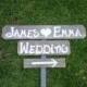 Personalized Wedding Signs Name Date Sign Outdoor Weddings Painted Signs Your Words Rustic Wooden Sign. Wedding Ceremony Sign Entrance