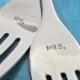 custom wedding cake fork set - personalize for a great gift and wedding keepsake