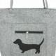 Dog Bag for Woman Grey Elegant Bag Grey Felt Bag, Dog Wool Felt Bag, Girlfriend Gift, Christmas Gifts, Dog Travel Bag, Grey Bag