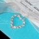 Crystal heart pendant w rhinestone. Wedding invitation embellishments x20 diamante pendants bulk jewelry making,  jewellery charms