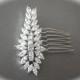 LUX ~ Bridal hair comb ~ AAA+ Cubic zirconias ~ Marquise hair comb ~ Brides hair clip ~ Wedding hair comb ~ Statement hair piece ~ LILLY