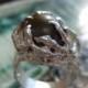Tahitian Pearl Ring - GoldenTahitian Pearl SilverRing - Baroque Pearl Ring - Engagement Ring K78