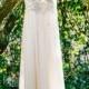 Bohemian Crystal Elegance Beach Wedding Dress
