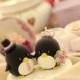 Penguins wedding cake topper (K424)