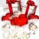 Valentine's Day Party Invitation with gift box snow and heart