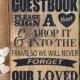 Guest Book Sign - Wedding Guest Book Alternative - Heart Drop Guest Book - Guest Book Drop Box - Guestbook Drop Box - Guest Book Ideas