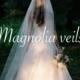 SIMPLE CATHEDRAL Veil, wedding veil, bridal veil, champagne, ivory, 108 inch cathedral veil, floating veil, simple veil, ivory wedding veil