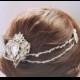 Victorian wedding, Vintage style headpiece, Victorian headpiece, statement headpiece, antique style, Art Deco, diamond drape, hair jewellery