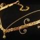 Medieval Renaissance circlet gold crystal elven headpiece