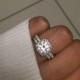 2 Carat Moissanite Engagement Ring ,Cushion Cut Engagement Ring, Cushion Forever Brilliant Moissanite Ring in 14k White gold.