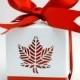 Red Leaf Favor Box Bridal Shower party Decor TH012 ©Beter Gifts