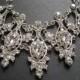 Vintage Style Bridal Wedding Chandelier Jewelry Rhinestone Crystals Necklace, Bridal Necklace, Wedding Necklace, Rhinestones Necklace,