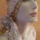 Gatsby Goddess Gold Ivory Silver Illusion Jewel Mesh Sequin Rhinestone Crystal Brooch Bridal Headpiece Wedding Party Costume Bohemian Gypsy