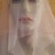 Medieval Renaissance Pewter Tudors Goddess Silver Sparkle Tulle Bridal Headpiece & Veil Wedding Party Costume Bohemian Gypsy