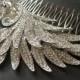 Romantic Swan Wing Swarovski Crystal Rhinestone Wedding Bridal Bridesmaids Hair Comb, Crystals Comb, Rhinestones Comb,Bridal Comb,Headpiece