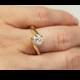 ON SALE!!! Diamond Ring 1.01 ct- Engagement ring - wedding band- promise ring - yellow gold 18 k-Bridal Jeweler- Wedding & Engagement