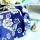 Cherry Blossom White And Cobalt Blue Coin Purse BETER-HH066