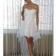 Jenny Lee - Spring 2014 - Asymmetrical Lace High-Low Wedding Dress with Sweetheart Neckline - Stunning Cheap Wedding Dresses