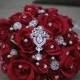 Custom Order Brooch Rose Bridal Bouquet