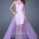 La Femme 19840 Sheer Skirt Prom Dress - Crazy Sale Bridal Dresses