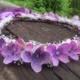 lilac flower crown, purple flower Headband, lilac weding, bridal headpiece, purple flower, flower girl, bridesmaid, bridal, baby's breath