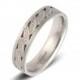 white wedding ring, Wedding Band,  Bridal Ring, 14K white Gold Wedding Ring,  women wedding ring, Leaves Ring, Leaf Ring, Leaf wedding Ring
