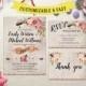 Printable wedding invitation,  wedding invitation template, wedding invitations with rsvp, wedding invitation printable, rustic wedding