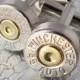 45 AUTO Winchester Bullet Cufflinks Silver Nickel Gold Brass Primer Jeweler Handmade In USA ACP