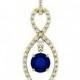 Sapphire & Diamond Infinity Loop Pendant Necklace 14k, Cyber Monday 2016 Black Friday Jewelry Sales Amazon, Ebay Walmart, Designs