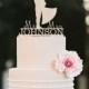 Wedding Cake Topper Bride Groom Silhouette Mr Mrs Cake Topper Personalized Wood Cake Topper Rustic Wedding Cake Topper