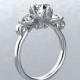 Diamond Engagement Ring Round White Lab Grown Diamond Simulates 1.60tw 14k White Gold Engagement  Wedding Ring Pristine Custom Rings 