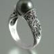 The ENCHANTED Tahitian Pearl 14K white gold ring