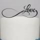 Wedding Cake Topper, Personalized Cake Topper, Love cake topper, Infinity, Cake Topper, Acrylic Cake Topper, Custom wedding cake topper.
