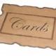 Rustic Distressed Burned and Antiqued Paper Cards Sign / Wedding Card Holder / Wedding Supply / DIY Wedding