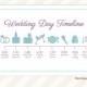 Wedding Day Timeline Card ~ Itinerary for Guests ~ Big Day Schedule ~ Printable File ~ Customize with Events and Times ~ Choose Any Colors