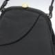 Black Evening Handbag Vintage Silk Faille Day to Evening Bag Black Bright Gold Clasp With Rhinestones 1950s-1960 Estate Collectors VintIcon