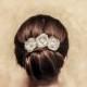 Bridal Hair Pins - Anne - Set Of 3 Bridal Hair Pins Flower Pins Wedding Hair Jewelry Wedding Accessory Bridal Headpiece wedding hair jewelry