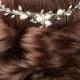 Bridal hair vine, wedding hair vine, freshwater pearls, bridal hair comb pearl silver, silver wedding accessories