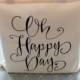 Oh Happy Day Tote Bag Gift Bag Wedding Welcome Bag
