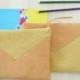 Envelope  Large,  Handbag, Bright   Clutch, Gold and Orange Clutch,   Bag