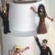 Zombie, Attack of the Zombies by, Personalized, Custom, Wedding Cake Topper