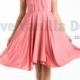 Bridesmaid Dress Infinity Dress Blossom Pink Knee Length Wrap Convertible Dress Wedding Dress