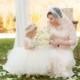 Champange Blush and Ivory Lace Flower Girl Tutu Dress Wedding dress tulle dress birthday dress