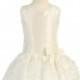 Ivory Taffeta Drop Waist Dress Style: LM673 - Charming Wedding Party Dresses