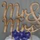 Wooden Rustic Mr & Mrs Cake Topper, Wedding Cake Topper, Bridal